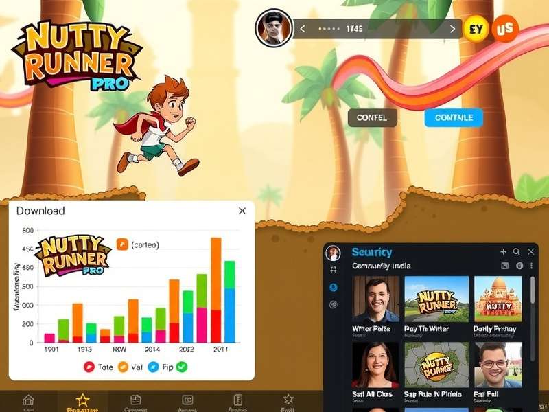 Chart showing Nutty Runner Pro download growth in India over time