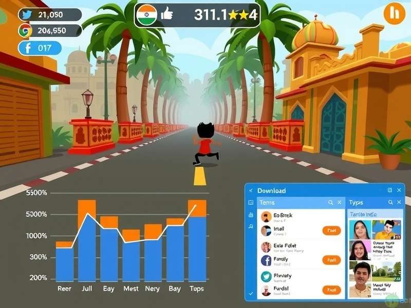 Screenshot showing Nutty Runner Pro community features and social interactions